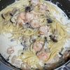 さっちゃんの作ってみた!投稿(【えびとアスパラのクリームパスタ】牛乳で作るカフェ風パスタ♡)