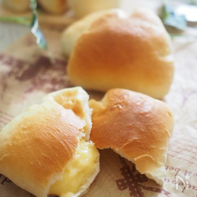 HBで簡単！定番クリームパン♪