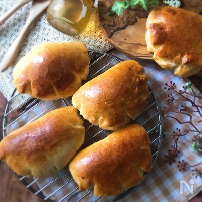 『ホームベーカリーで♡』本格クリームパン