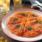 レンジで時短☆明太チーズの人参ガレット。