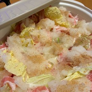 rieの作ってみた!投稿(鍋より手軽！『白菜と豚しゃぶのみぞれ蒸し鍋プレート』)