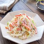 【レンジで簡単！】野菜とカニカマのマヨサラダ