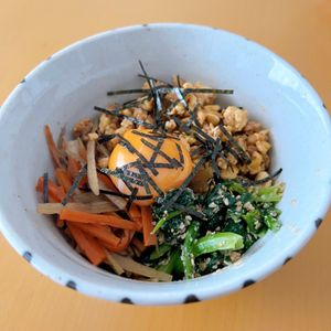 piemamaの作ってみた!投稿(【豆腐そぼろの和風ビビンバ】ごま和えときんぴらごぼうで♪)