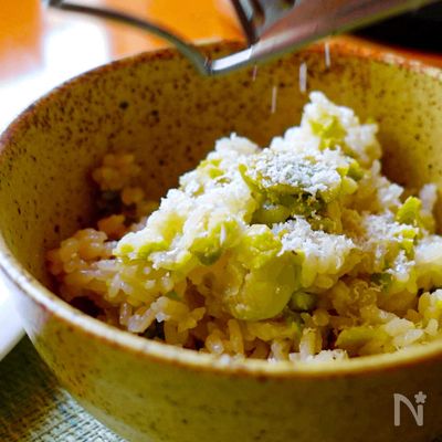 春に食べたい【そら豆ごはん】ホクホク食感にチーズのアクセント