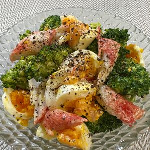 楽ラク手抜キッチン🐶🐾の作ってみた!投稿(カニカマ、ブロッコリーのだしマヨ和え)