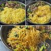 ビールが欲しくなる!【牛肉と小松菜の辛焼きそば】の工程3