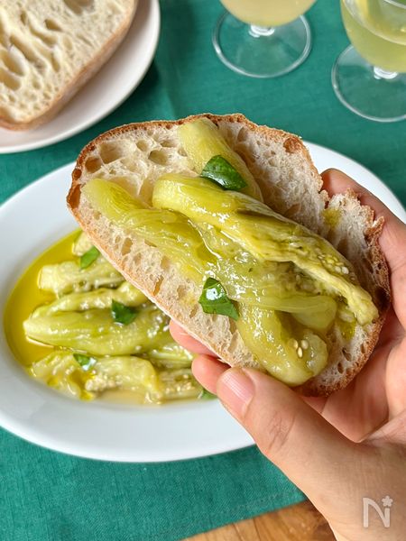 冷たくひやして食べる「とろとろ洋風蒸しなす」
