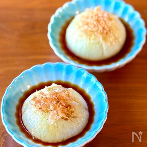 レンジで簡単！新玉ねぎの丸ごとレンジ蒸し