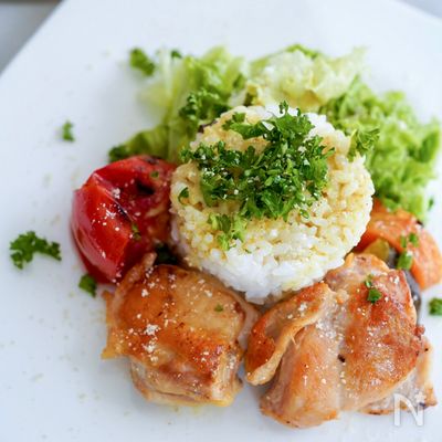 美活【チキンと彩り野菜の簡単グリーンカレー】