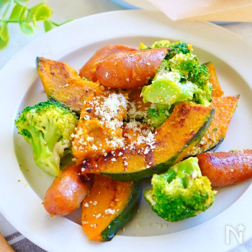 【かぼちゃとブロッコリーのホットサラダ】シンプル簡単!温野菜