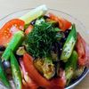 まゆのの作ってみた!投稿(冷た~い🐧夏野菜の塩レモンのマリネサラダ🌻😋🌻)