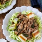 豚肉と長ねぎの焼肉風スタミナ炒め