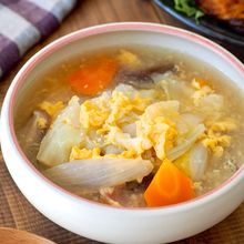 野菜の甘みがしみしみ！心もほっこり【かきたまポトフ】