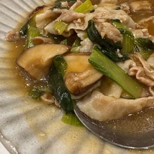 515708の作ってみた!投稿(豚肉と青梗菜のオイスター煮込み)