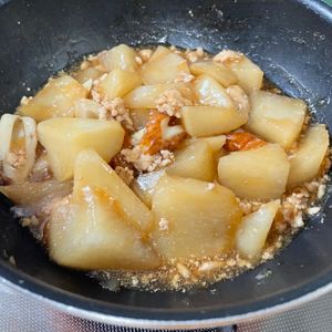 おんまの作ってみた!投稿(【生姜でぽかぽか】とろとろ大根のほったらかし煮)
