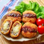 豚こまの梅しそチーズカツ