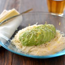 アボカドのレモンだれそうめん