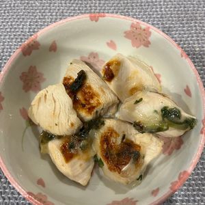 りんごの作ってみた!投稿(【鶏むね大葉レモンチキン】10分おかず♡鶏むねしっとり♡)