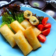 とろ~りクリームが美味しい 牡蠣のホワイトソース春巻き