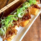 最高おつまみ【カリふわ豆腐 えのきのうま味だれネギのっけ】