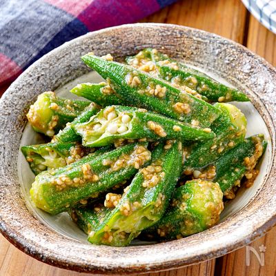 【オクラのごまあえ】旬を味わう♪シンプル定番副菜♡