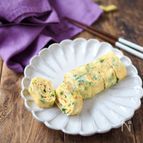 ネギと桜海老の甘くない玉子焼き【低糖質・お弁当】