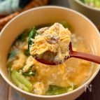 【ひき肉と小松菜の卵スープ】野菜嫌いの娘が完食！