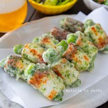 揚げずに簡単！竹輪ししとうの磯辺揚げ