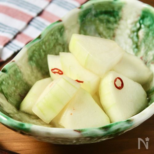 とまらない！サクッジュワ食感♪冬瓜の白だし漬け