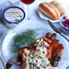 鶏肉のソテーwithブルーチーズクリームソース