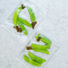 彩の「きぬさや」は昆布水につけて冷凍！