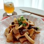 ニンニク香る豚肉とブナシメジの炒めもの､コチュジャン風味