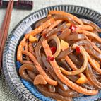山菜水煮と糸こんの甘辛炒め