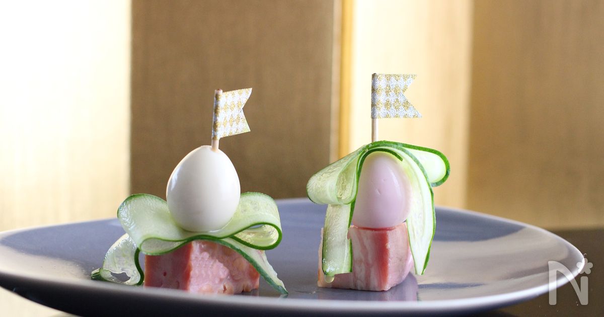うずら卵のひな祭りピンチョス★ひな祭り料理