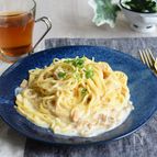 なめ茸のチーズクリームパスタ＊