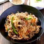 美味しくかさまし！お腹も大満足！白滝チャプチェ