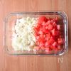 レンジで8分！【トマトキーマカレー】旨味たっぷり濃厚♩の工程1