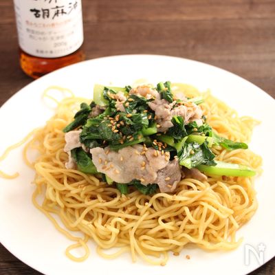 ソース焼きそば　ごま風味