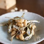 煮干しと炒り大豆の甘辛おやつ