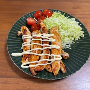 こむぎの作ってみた!投稿(ご飯に合う超特急おかず【ささみの照りマヨ】)