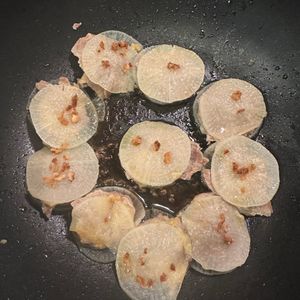 Junko.k.mの作ってみた!投稿(大根ぎょうざより簡単に作れる♪大根の豚肉サンド焼き)