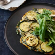 ズッキーニのバジルチーズ焼き