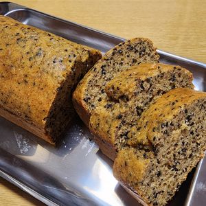 ナムディの作ってみた!投稿(バター不使用！混ぜるだけ簡単♪黒ごまきな粉パウンドケーキ)