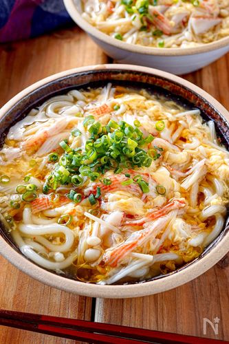 【作ってみた！で大人気】疲れた体をいたわる「とろ～りかにたまうどん」10分で完成♪｜みんなの推しレシピ