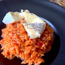おうちイタリアン〝トマトリゾットカマンベールチーズのせ〟