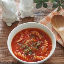 煮込まなくてもトマト缶の酸味無し！時短ミネストローネ
