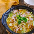豚キャベもやしのさっぱりコク旨スープ鍋