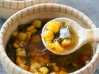 5分で完成♡『とうもろこしとワカメの中華スープ』好きな具で◎