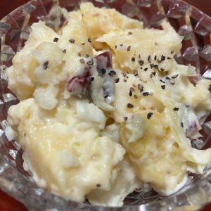 りんごの作ってみた!投稿(ほっくり甘い♪デリ風おさつポテサラ)