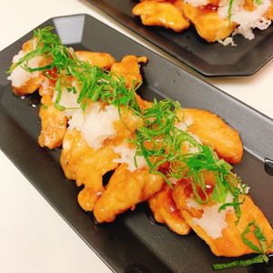 りんの作ってみた!投稿(調味料これだけ！ポン酢で楽ちん♡【おろしそ甘酢だれチキン】)